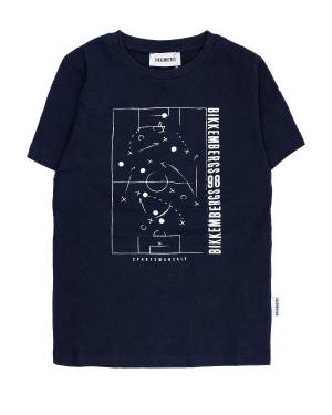 T-SHIRT BIKKEMBERGS BK2321 NAVY BLUE