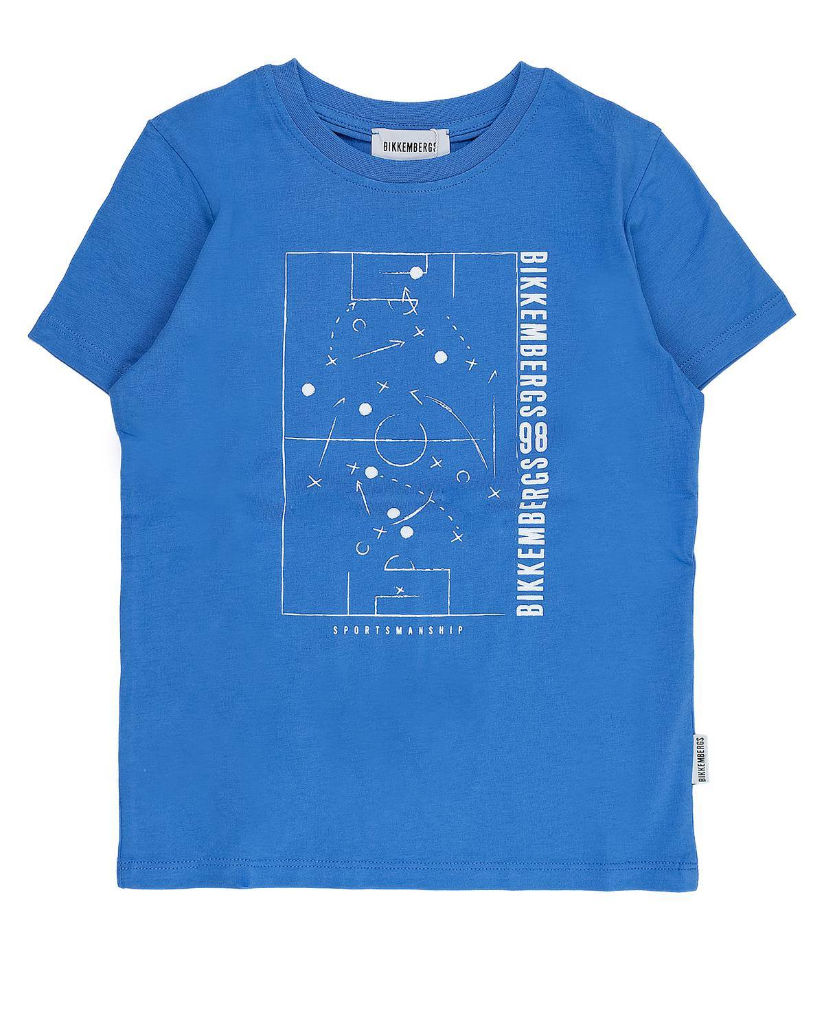 T-SHIRT BIKKEMBERGS BK2321 TURQUOISE