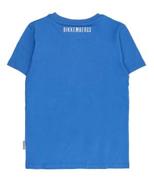 T-SHIRT BIKKEMBERGS BK2321 TURQUOISE-1-mini