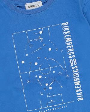 T-SHIRT BIKKEMBERGS BK2321 TURQUOISE-2-mini