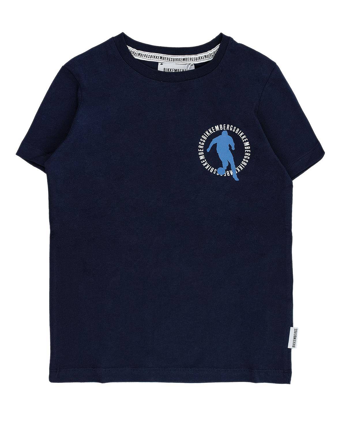 T-SHIRT BIKKEMBERGS BK2404 NAVY BLUE
