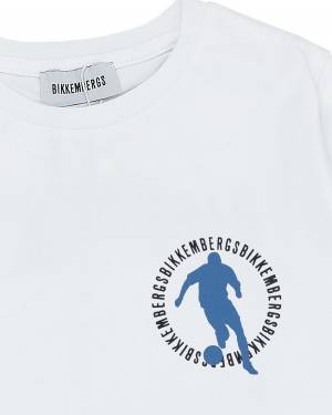 T-SHIRT BIKKEMBERGS BK2404 WHITE-2-mini