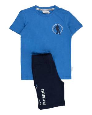 COMPLETO BIKKEMBERGS BK2405 TURQUOISE/NAVY BLUE