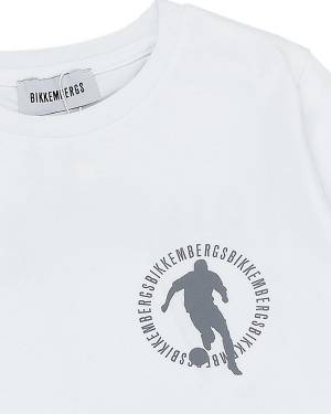 T-SHIRT BIKKEMBERGS BK2446 WHITE-2-mini