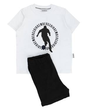 COMPLETO BIKKEMBERGS BK2471 WHITE/NAVY BLUE