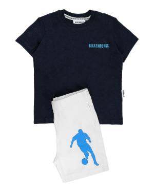 COMPLETO BIKKEMBERGS BK2478 NAVY BLUE/WHITE