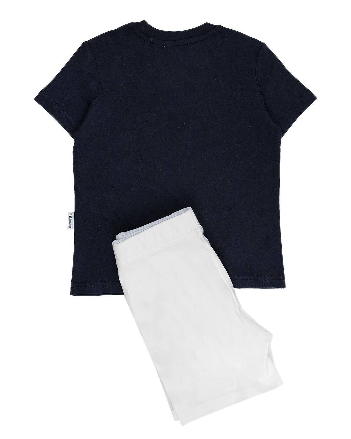 COMPLETO BIKKEMBERGS BK2478 NAVY BLUE/WHITE-1