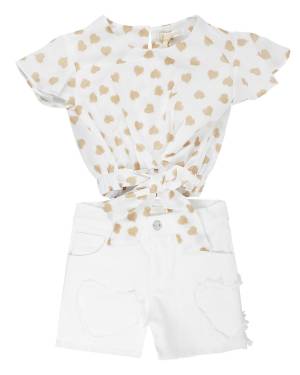 COMPLETO MEILISA BAI FL5586 STAMPA CUORI