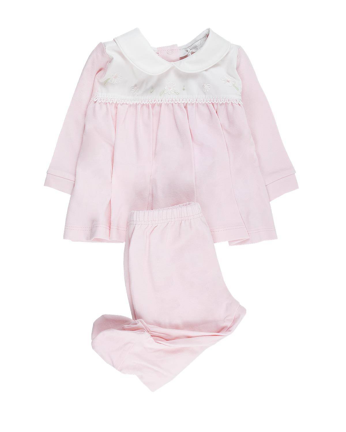 COMPLETO COCCODÉ C59050 ROSA/BIANCO