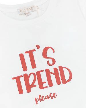T-SHIRT PLEASE MBD1032G BIANCO LANA-2-mini