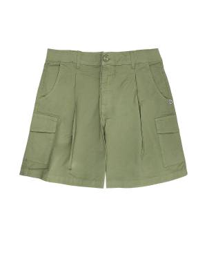 PANTALONCINO PLEASE RB21270G VERDE KAKI