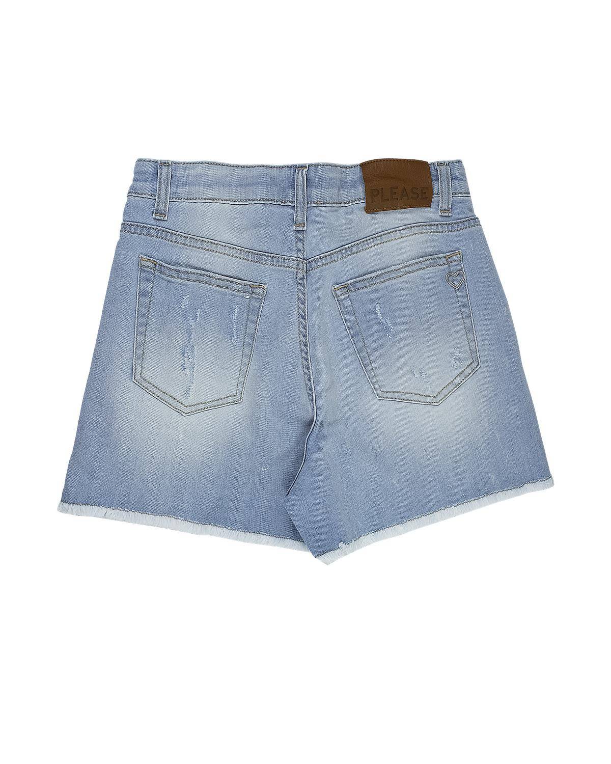 PANTALONCINO PLEASE RB51012G DENIM BLU-1