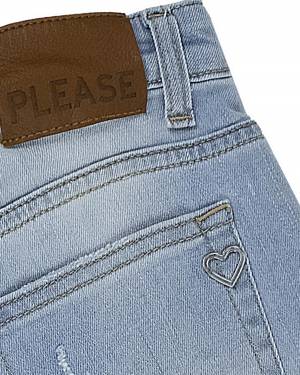PANTALONCINO PLEASE RB51012G DENIM BLU-2-mini