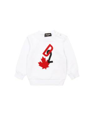 FELPA DSQUARED2 DQ2502 WHITE