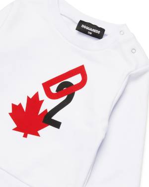 FELPA DSQUARED2 DQ2502 WHITE-2-mini