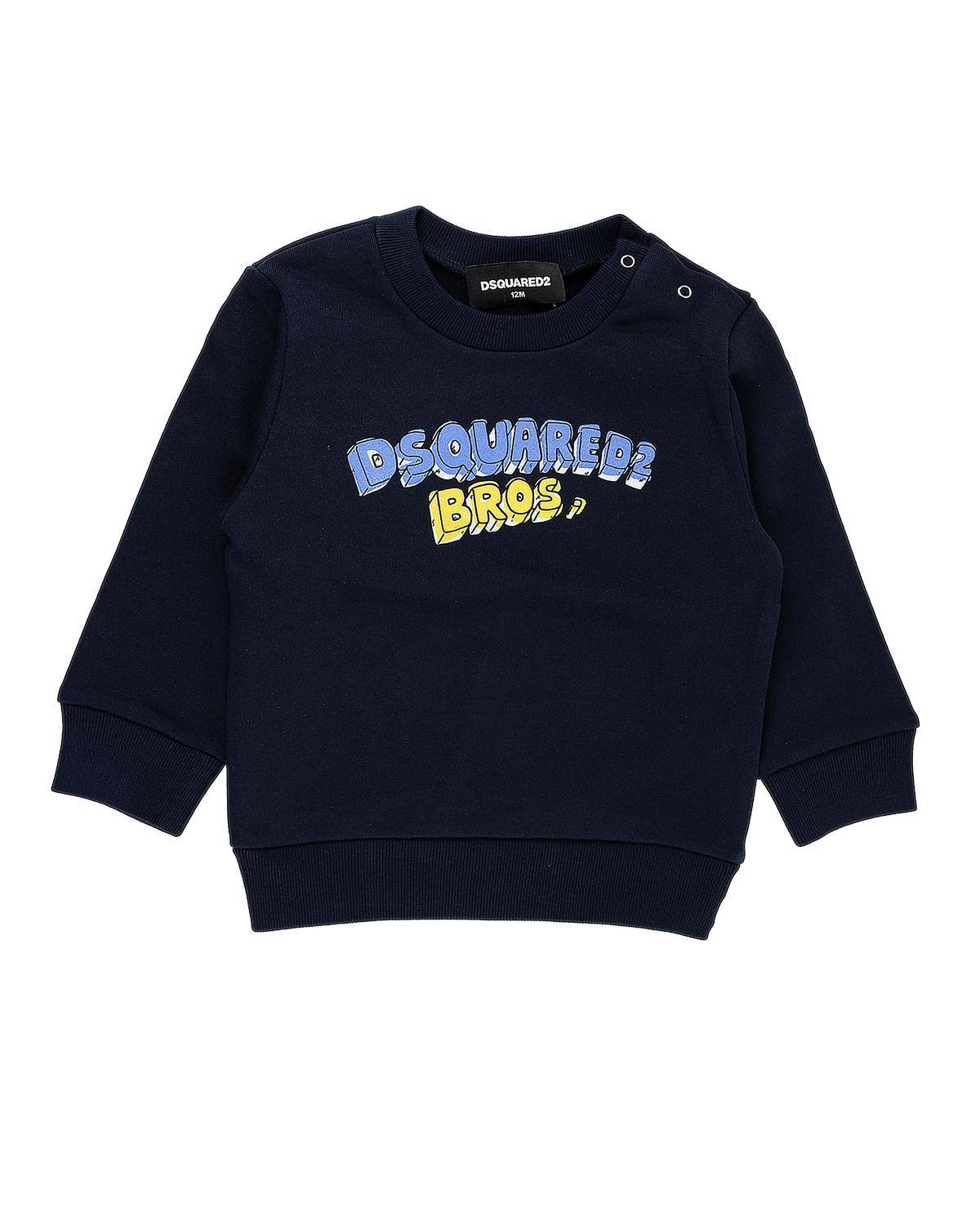 FELPA DSQUARED2 DQ2504 DRESS BLUE