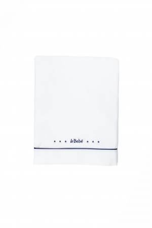 LENZUOLO LE BEBÉ LBB1444 BIANCO/BLU