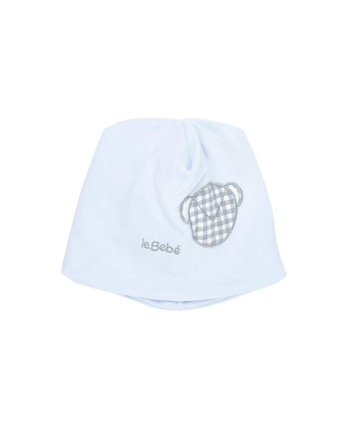 CAPPELLO LE BEBÉ LBB4653 CELESTE-GRIGIO MELANGE