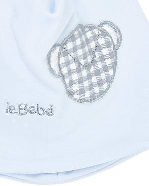 CAPPELLO LE BEBÉ LBB4653 CELESTE-GRIGIO MELANGE-2-mini