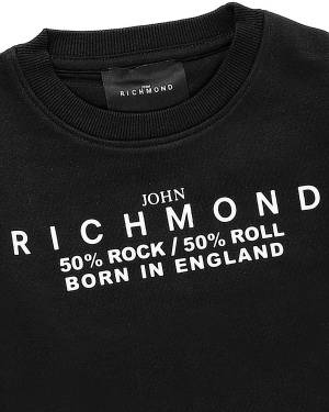 FELPA JOHN RICHMOND RBA24047FE BLACK-2-mini