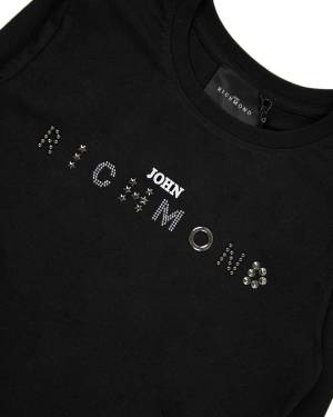 T-SHIRT JOHN RICHMOND RBA24085TS BLACK-1-mini