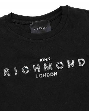 T-SHIRT JOHN RICHMOND RGA24055TS BLACK-2-mini