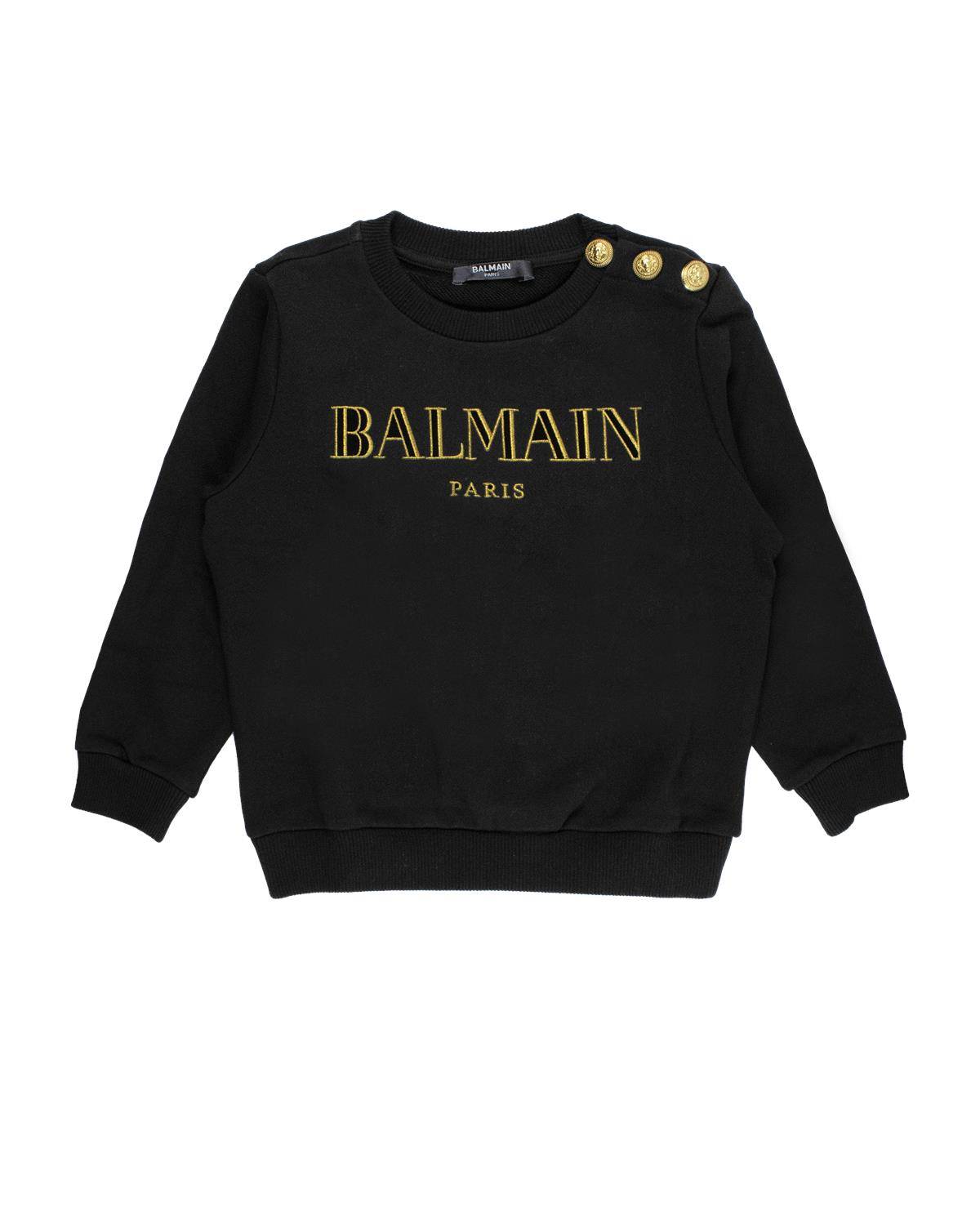 FELPA BALMAIN BV4B10 NERO ORO-0