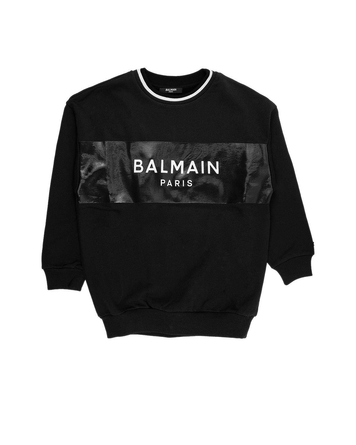 FELPA BALMAIN BV4Q80 BLACK/WHITE-0