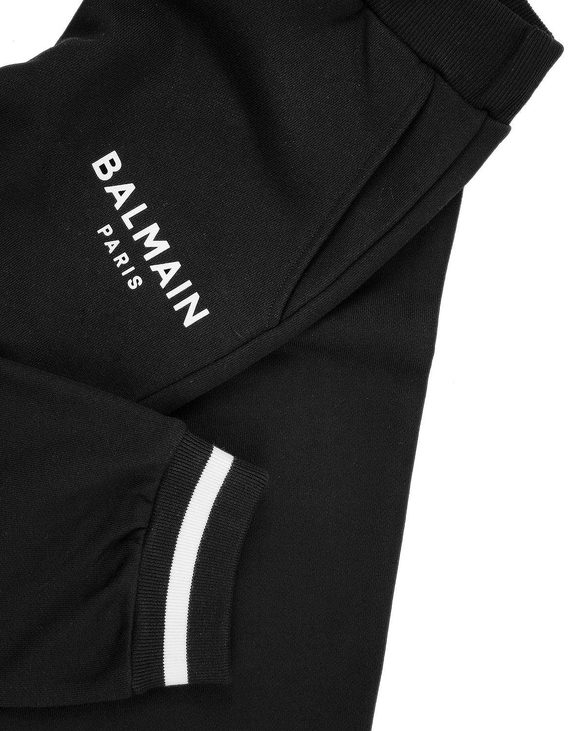 PANTALONE TUTA BALMAIN BV6R10 BLACK/WHITE-2