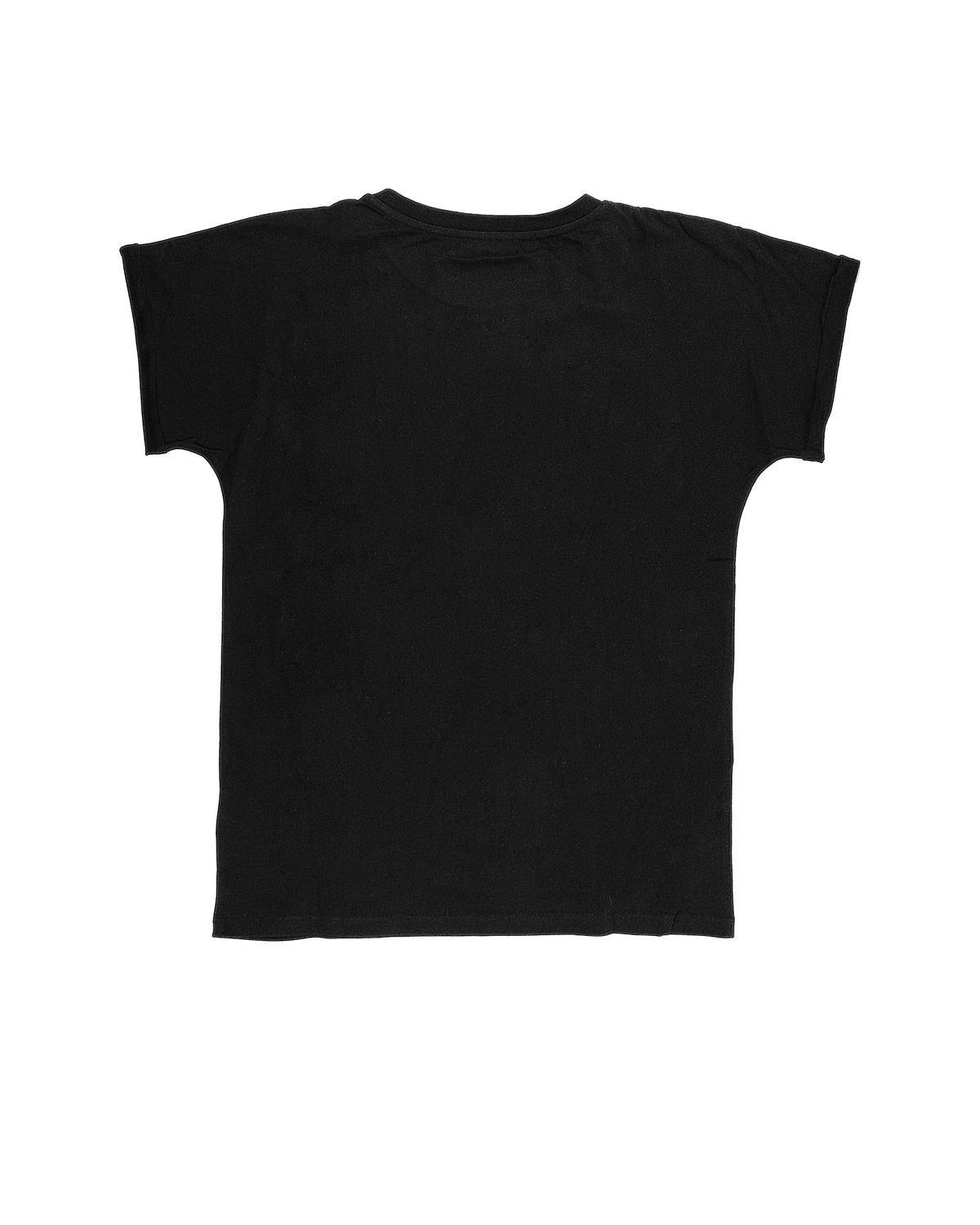 T-SHIRT BALMAIN BV8A41 BLACK/WHITE-1