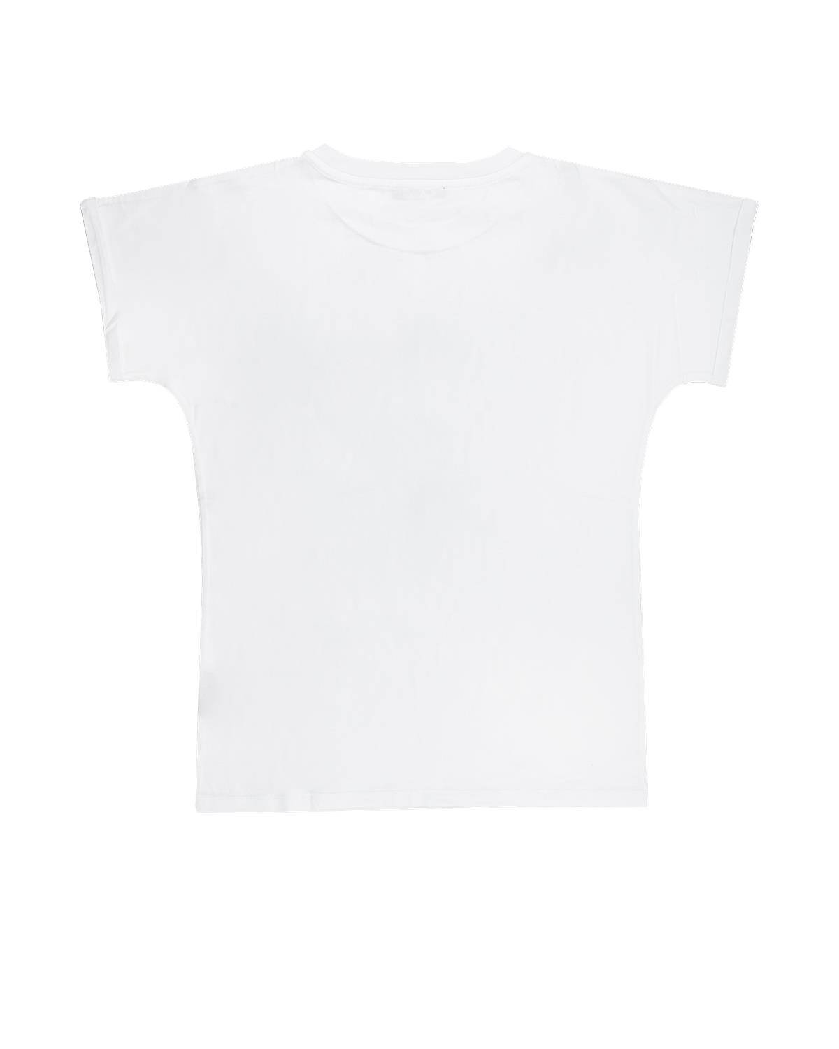 T-SHIRT BALMAIN BV8A41 WHITE/BLACK-1