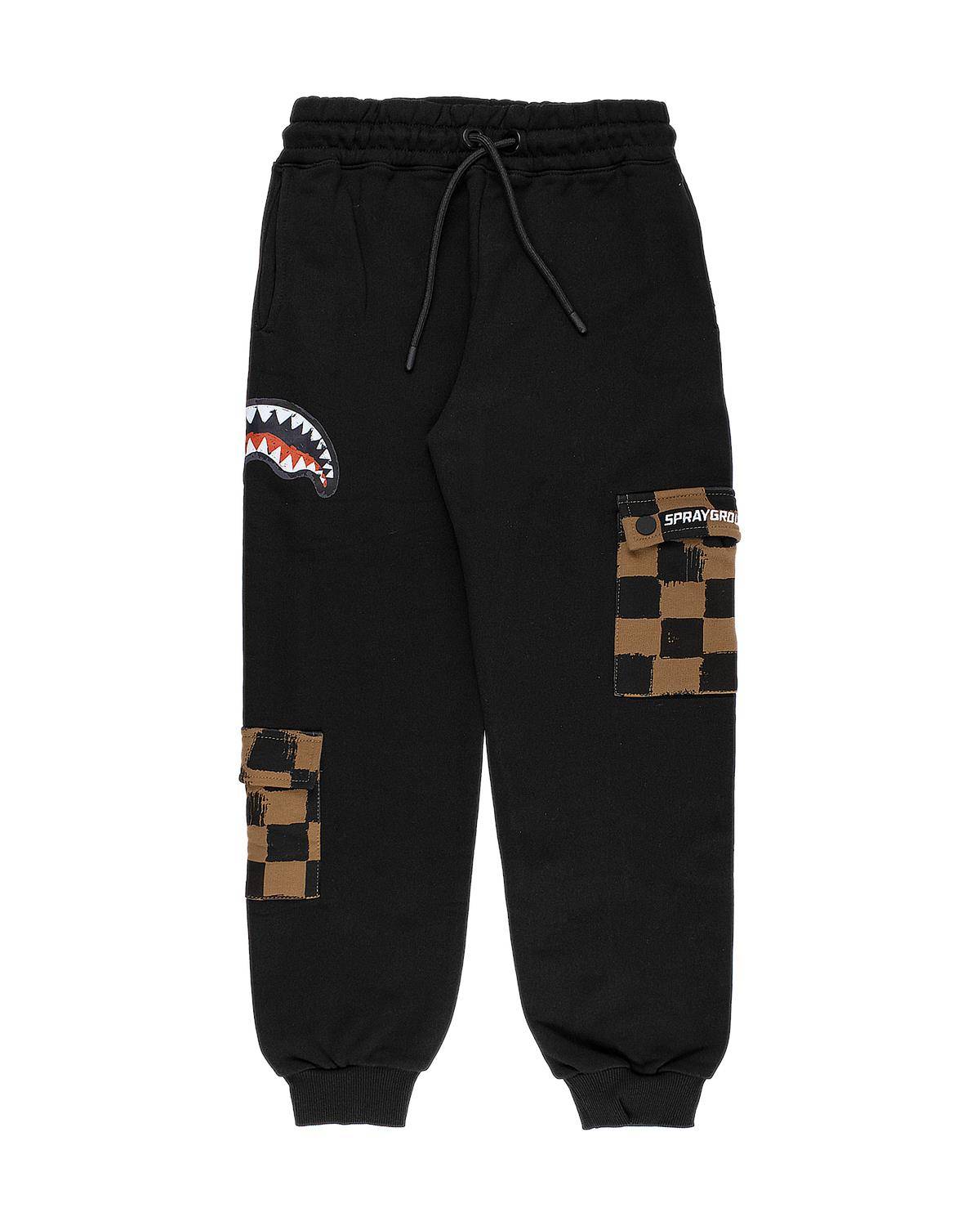 PANTALONE TUTA SPRAYGROUND SPY1152 BLACK BROWN-0