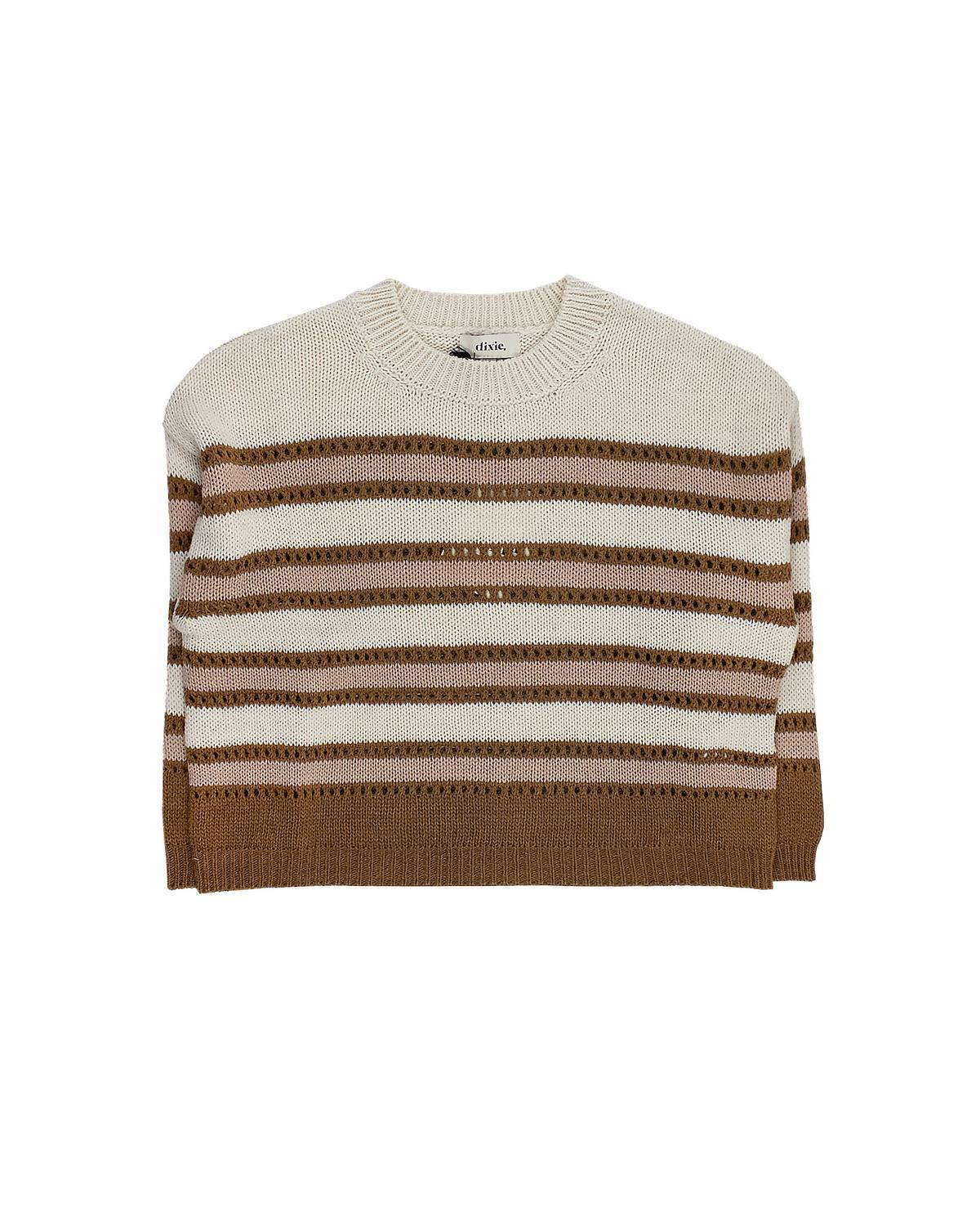 MAGLIA DIXIE NB05231G MARRONE ROSSICCIO-0