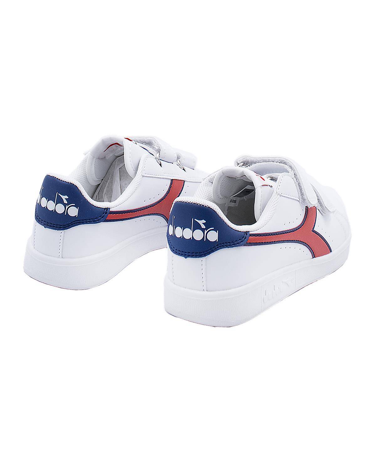 SCARPE DIADORA 101 BIANCO/ROSSO BOREALE-2