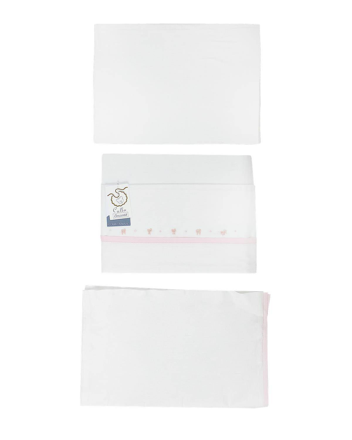 LENZUOLO COCCODÉ C60401 Bianco/Rosa-1