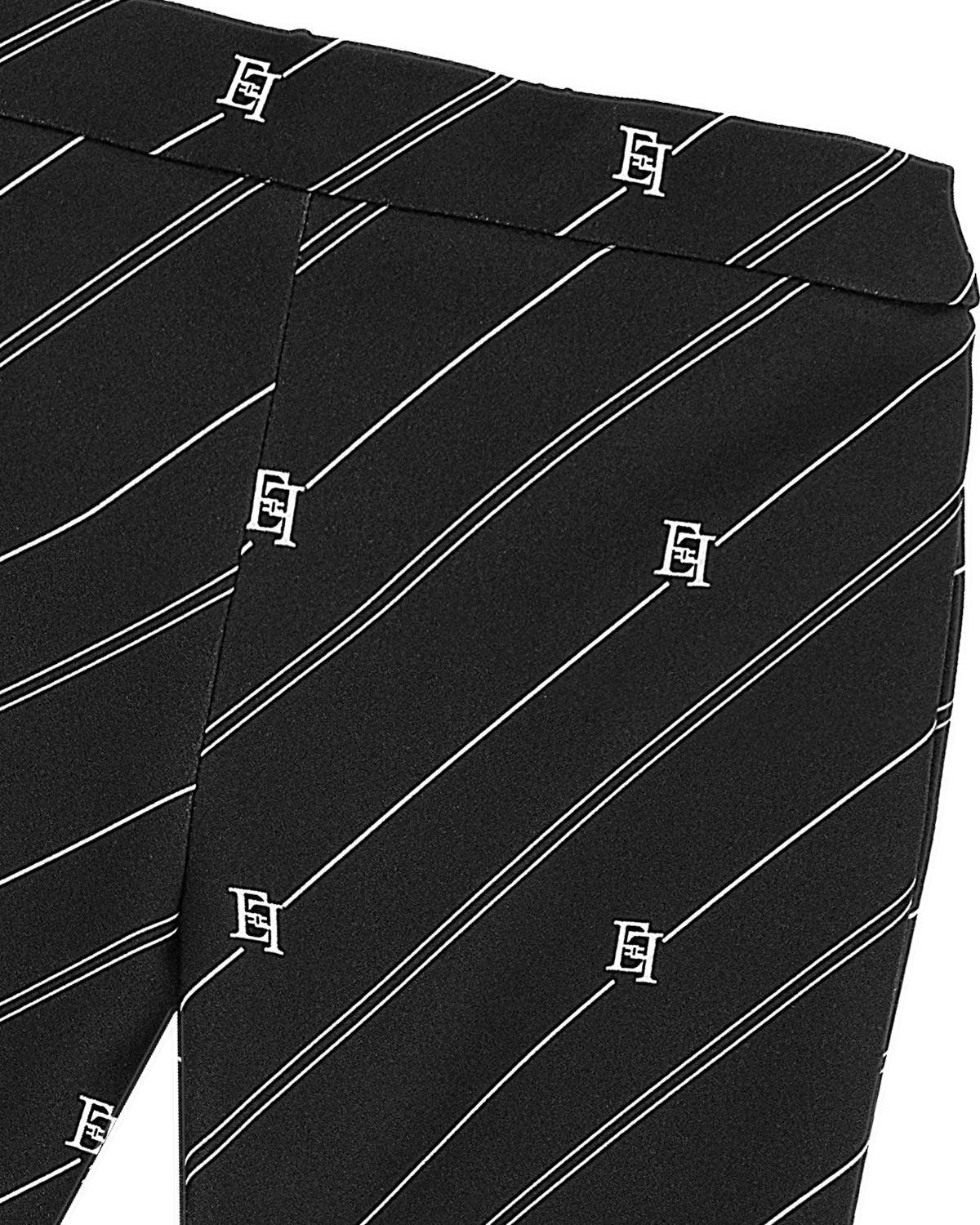 PANTALONE ELISABETTA FRANCHI EGPA069 NERO/BURRO-2