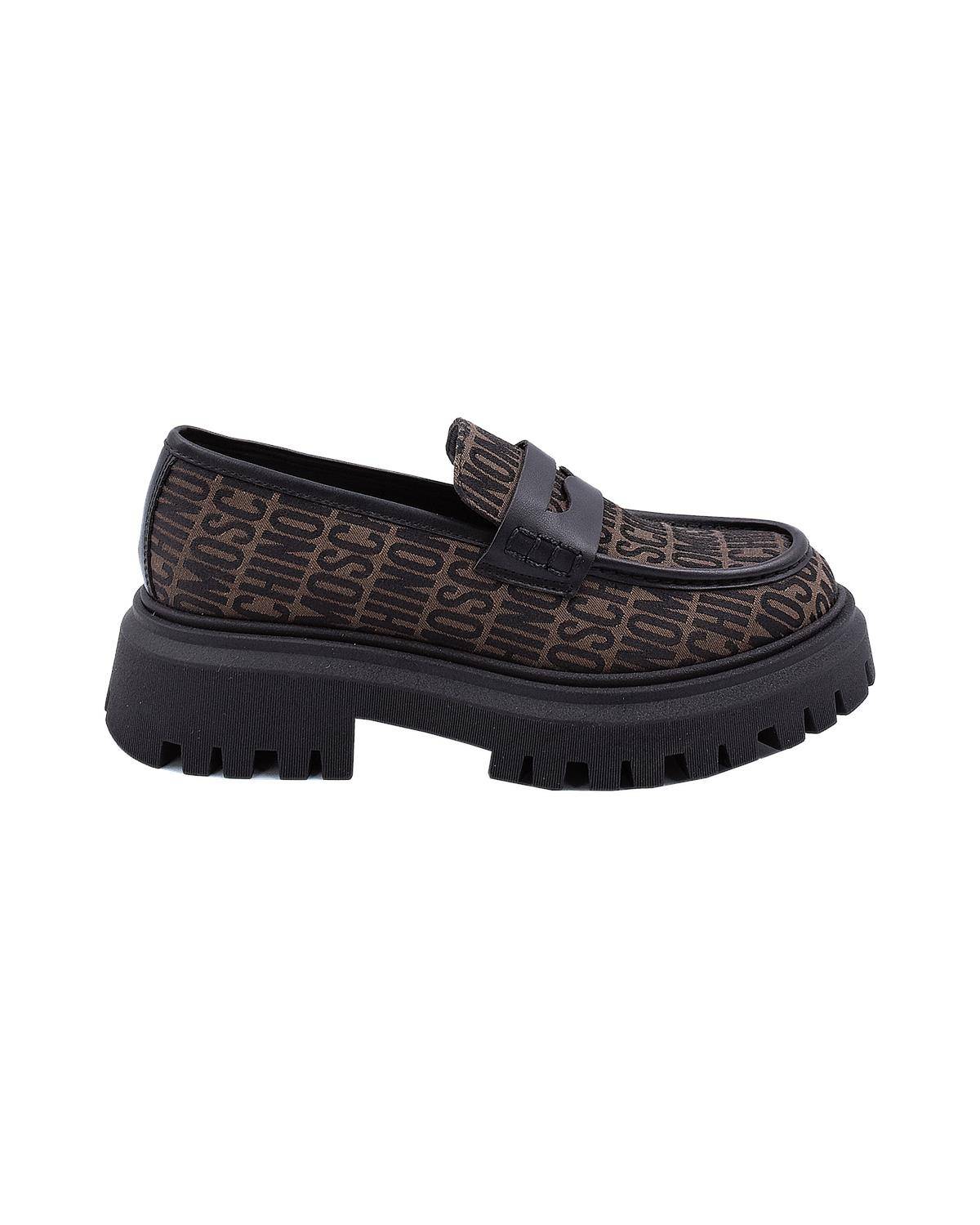 SCARPE MOSCHINO 78744 MARRONE/NERO-0