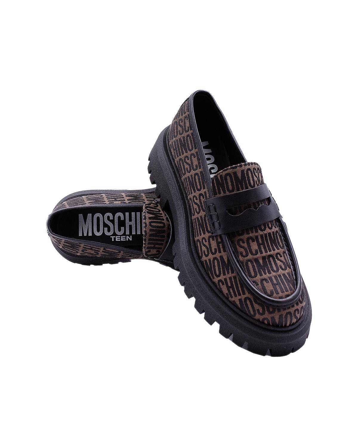 SCARPE MOSCHINO 78744 MARRONE/NERO-1