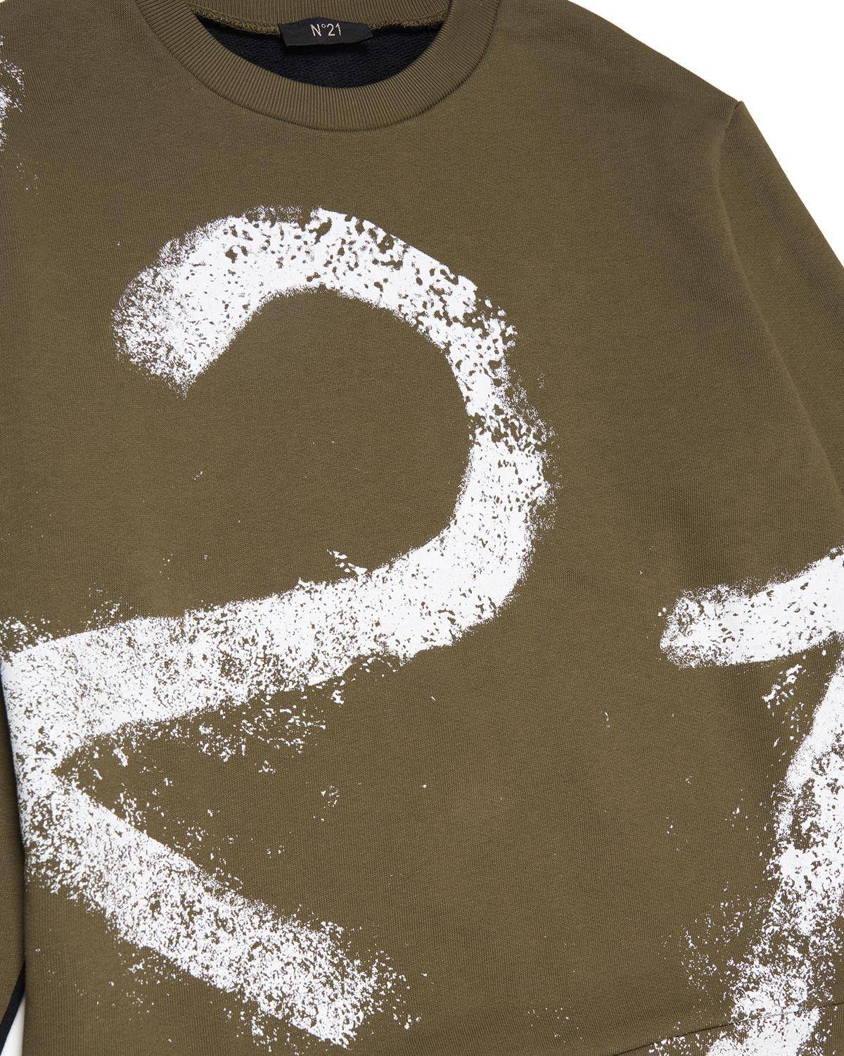 FELPA N21 N21590 0N509 DARK OLIVE GREEN + 0N900 BLACK-2