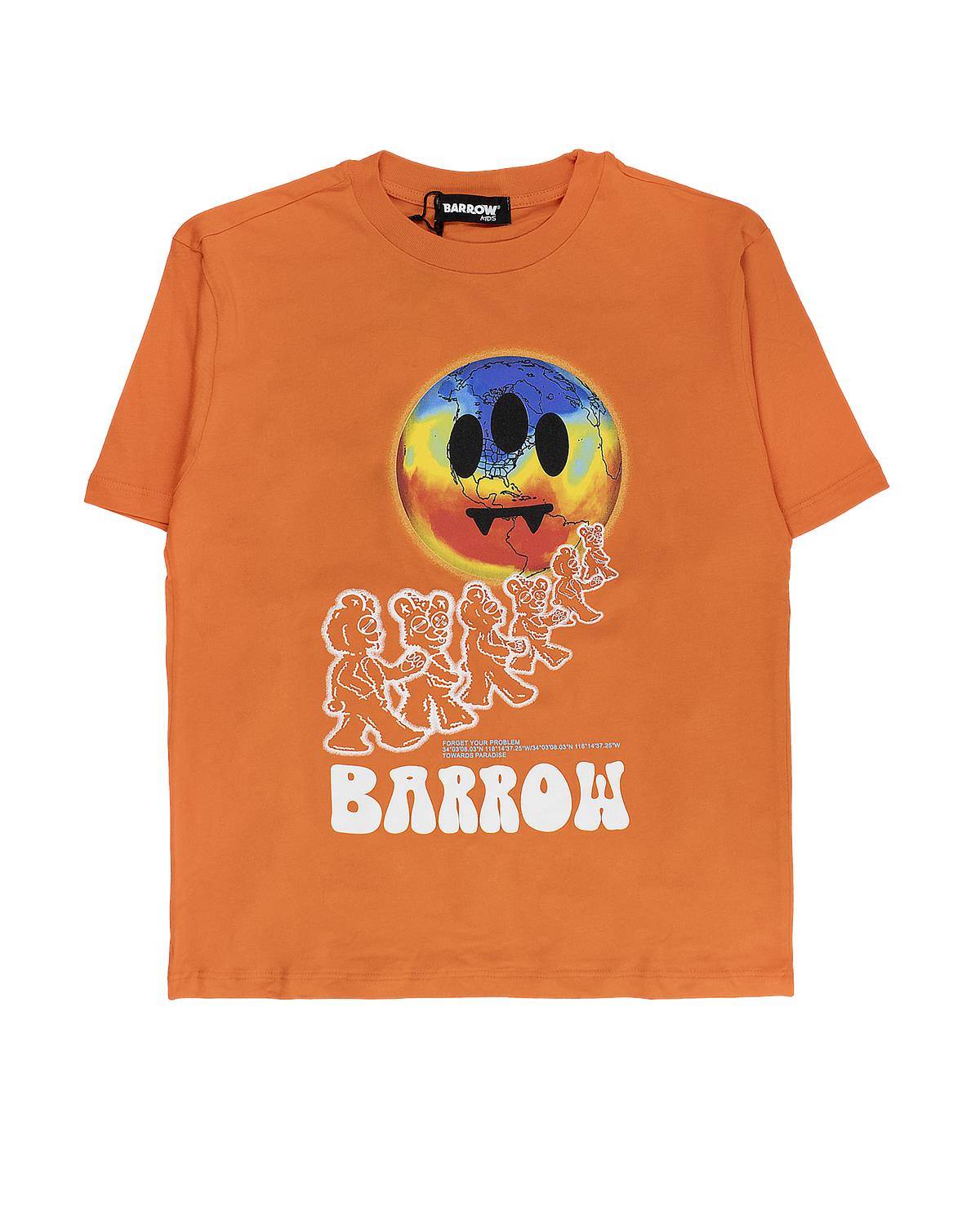 T-SHIRT BARROW S5BKJUTH208 ARANCIONE/ORANGE-0