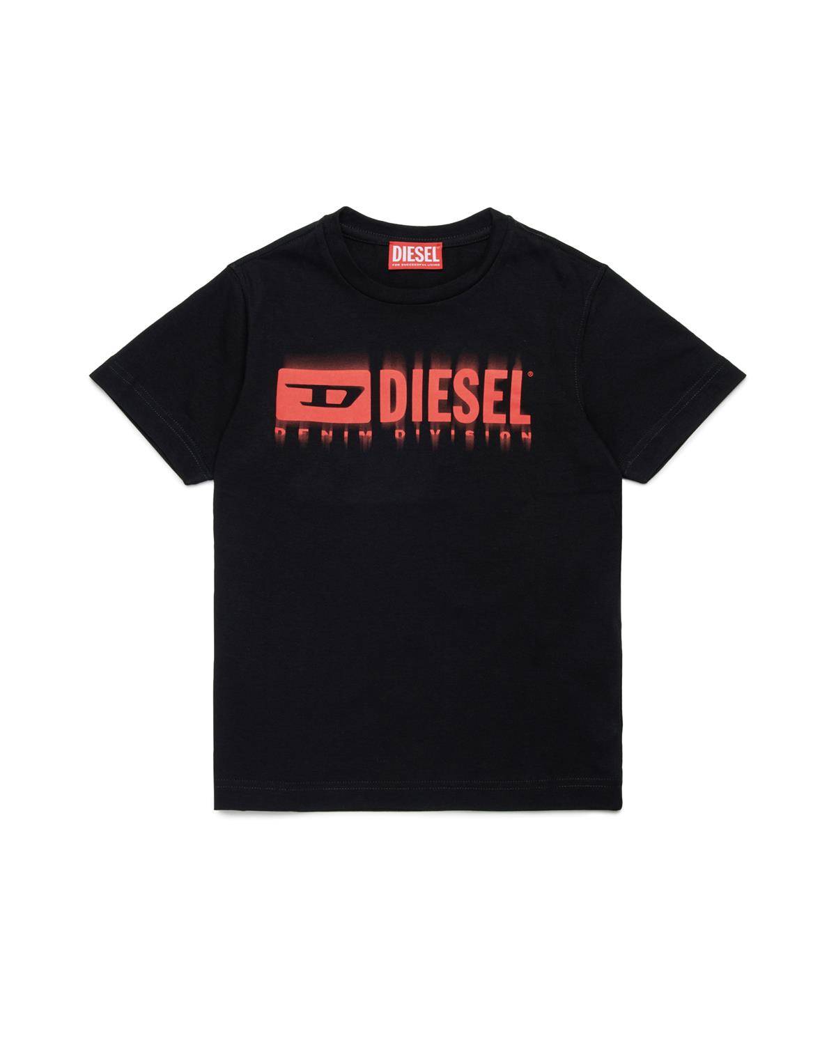 T-SHIRT DIESEL J02033 BLACK/RED-0