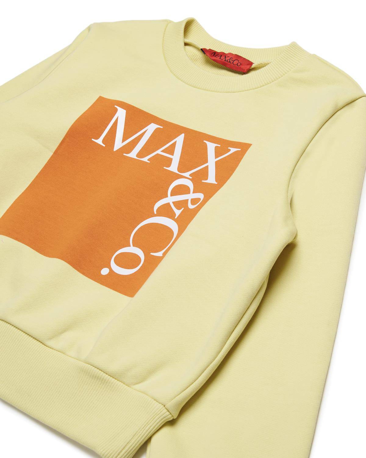 FELPA MAX&CO MX0037 LEMON GRASS + PRINT ORANGE AND WHITE-1