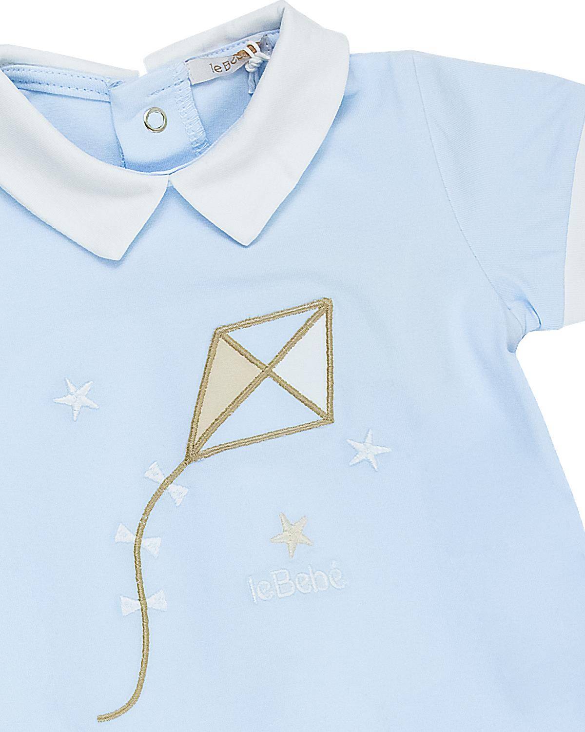 PAGLIACCETTO LE BEBÉ LBB4847 CELESTE-1