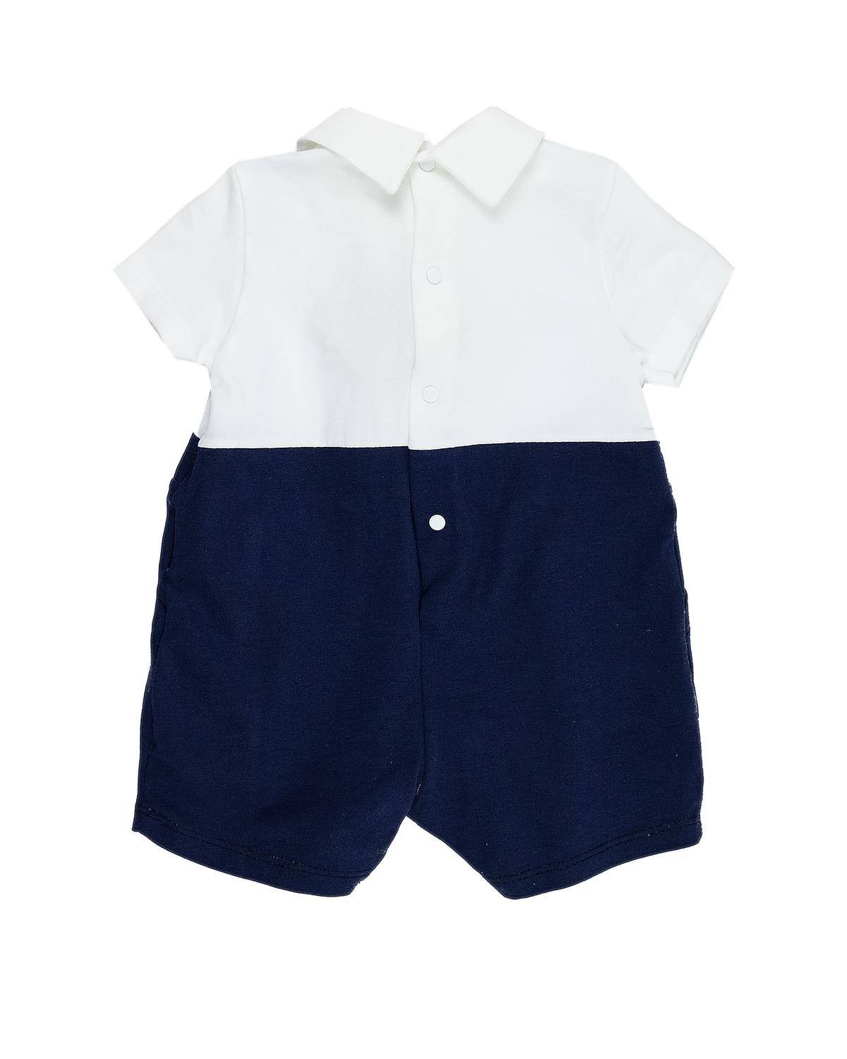 PAGLIACCETTO LE BEBÉ LBB4871 BIANCO-BLU-1