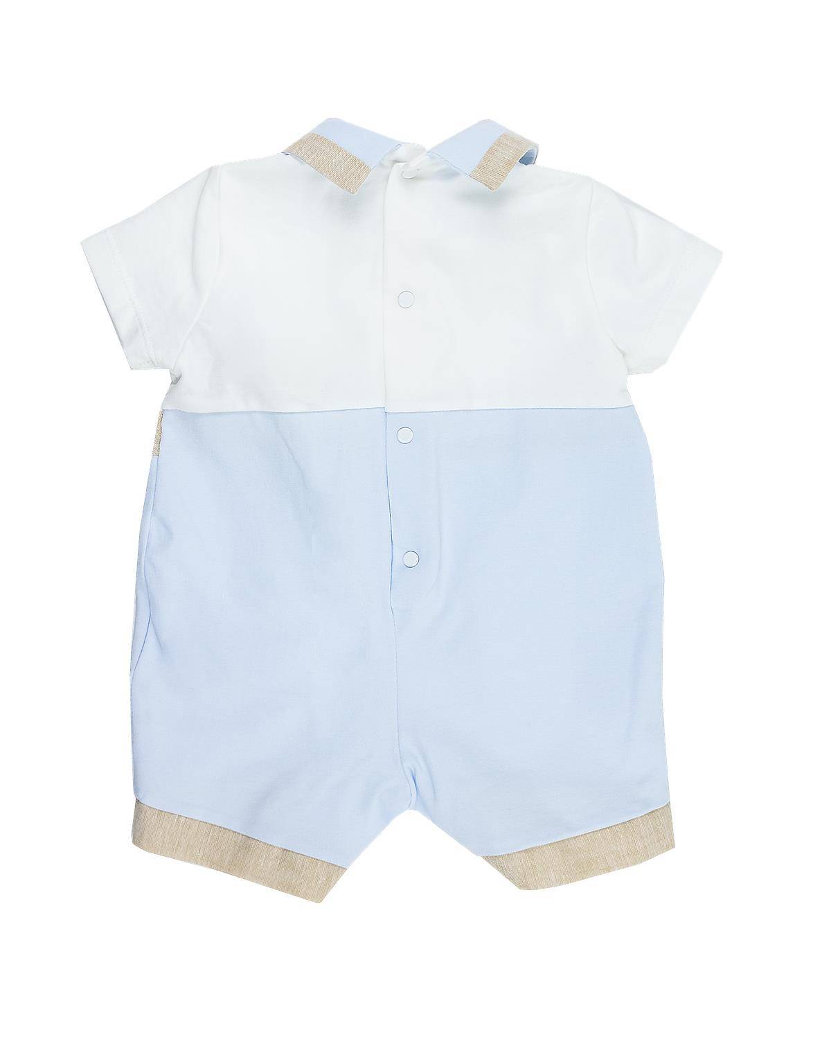 PAGLIACCETTO LE BEBÉ LBB4892 BIANCO-CELESTE-1