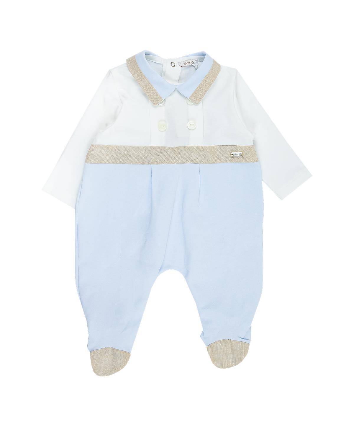 TUTINA LE BEBÉ LBB4894 BIANCO-CELESTE-0