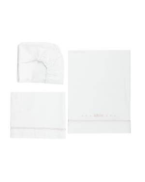 LENZUOLO LE BEBÉ LBG1636 BIANCO/ROSA