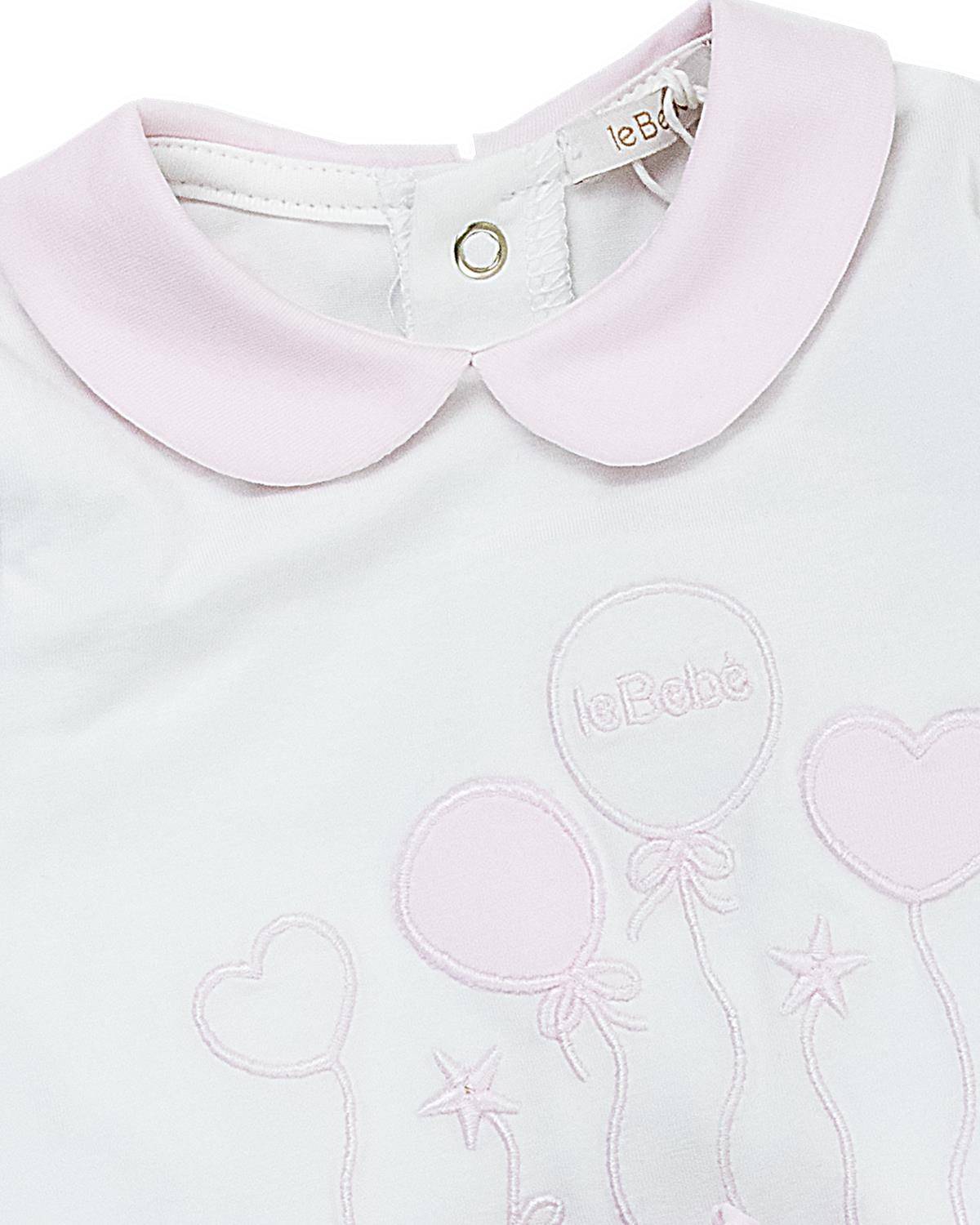 TUTINA LE BEBÉ LBG5663 BIANCO-ROSA-2