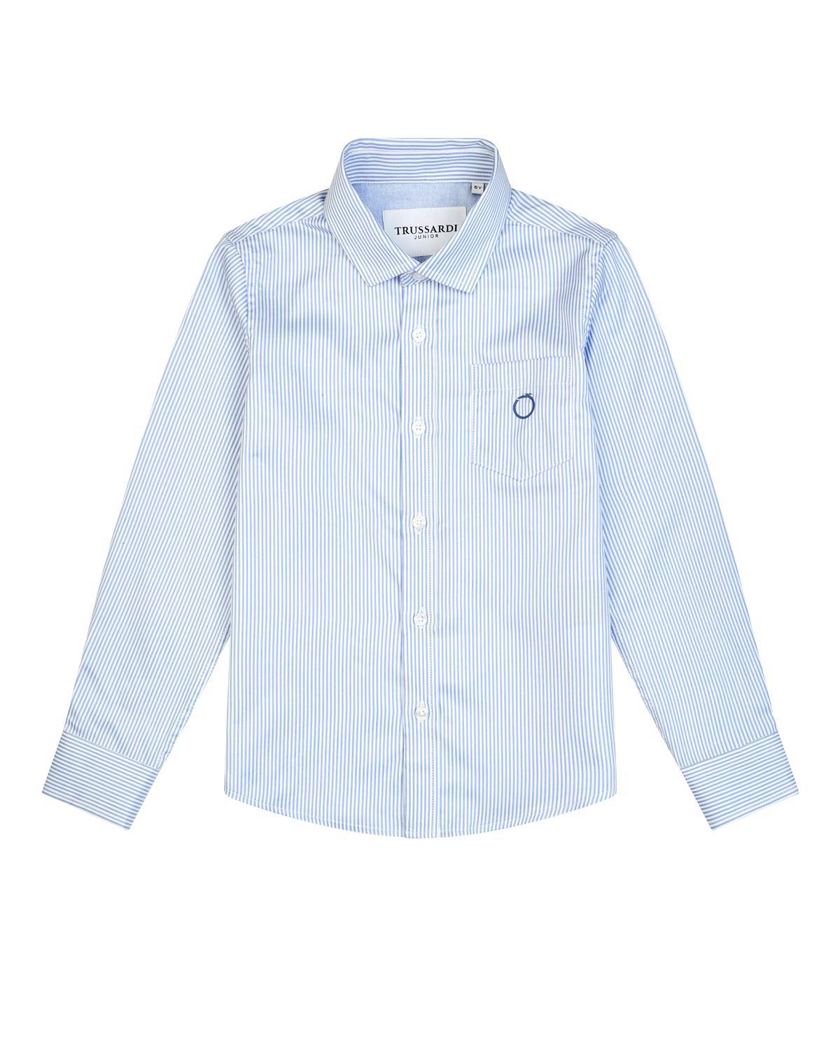 CAMICIA TRUSSARDI TBP25019CA BLUE NAVY-0