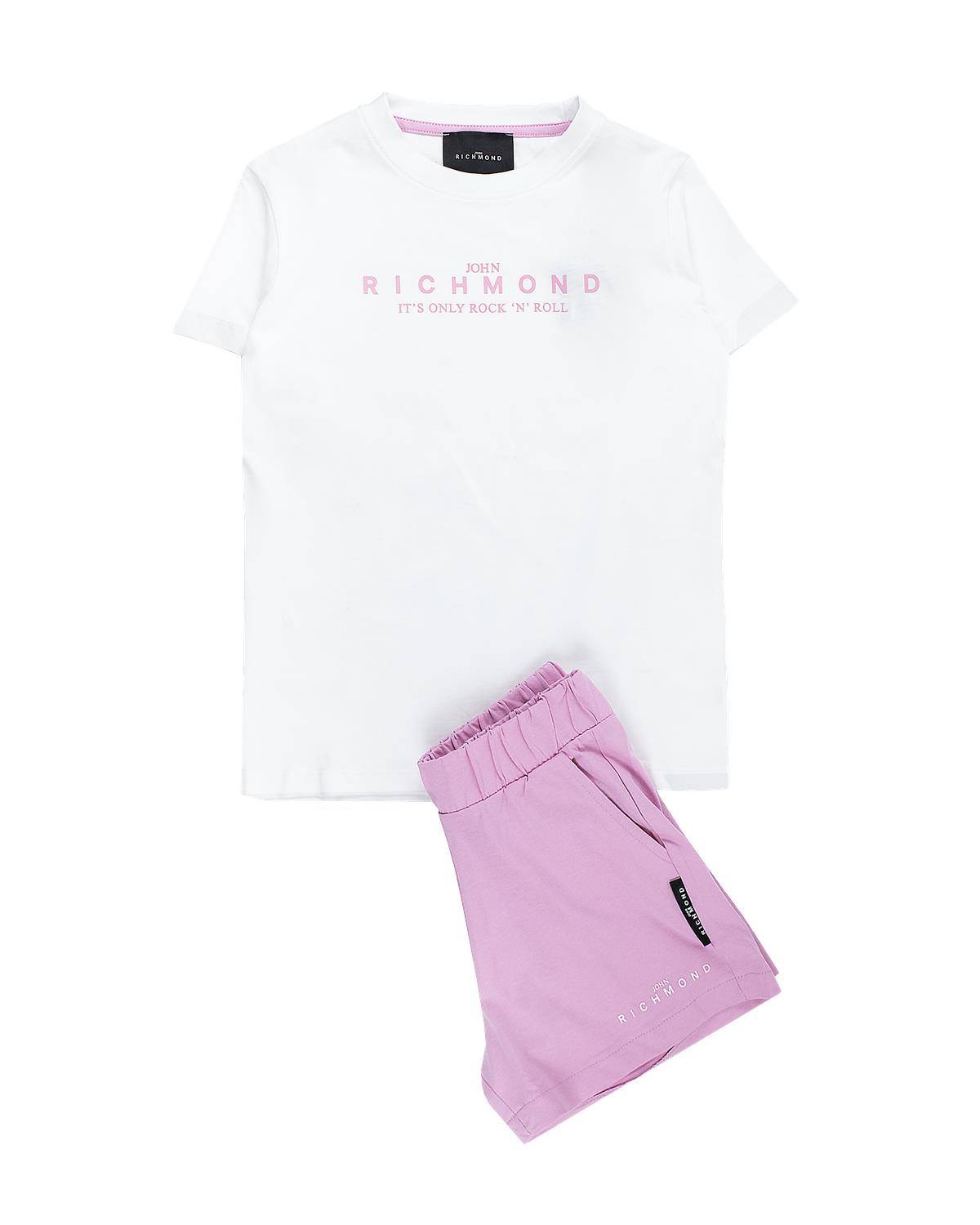 COMPLETO JOHN RICHMOND HGP25007CJ WHITE PINK-0